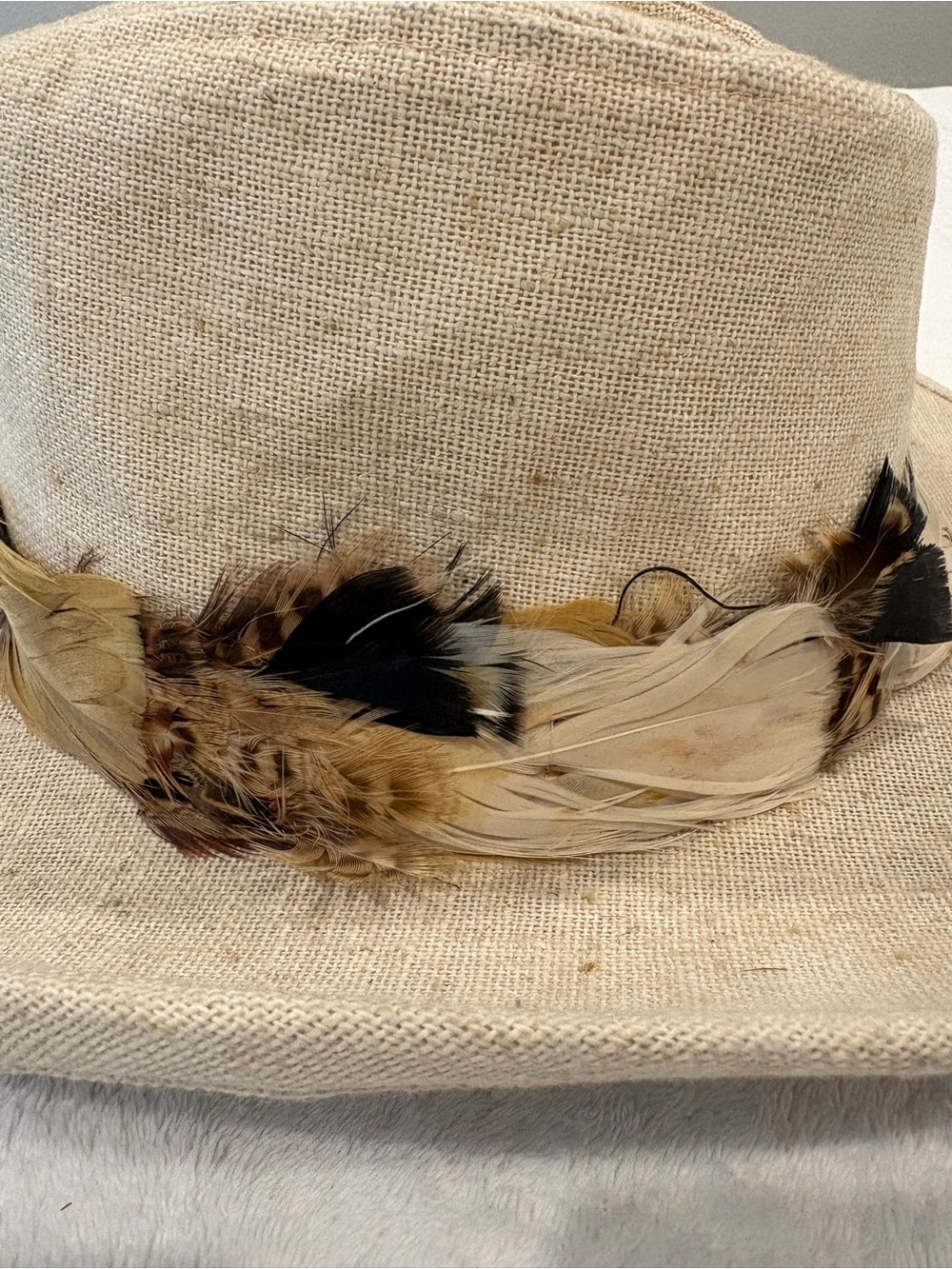 Resistol Western Cowboy Hat / Feather Hat Band / Vintage Western Style - Picture 5 of 7